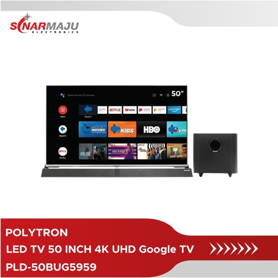 LED TV 50 INCH POLYTRON 4K UHD Google TV PLD50BUG5959